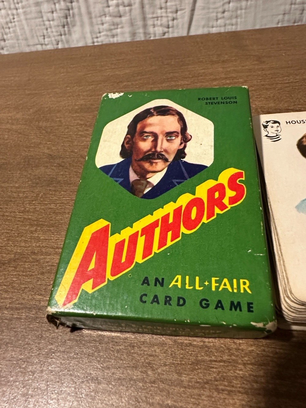 MCM Authors card game from 1940's. Excellent condition
